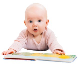 Baby Time Program baby with book